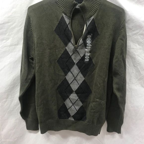 Oscar De La Renta Argyle Pattern Sweater - Picture 2 of 3